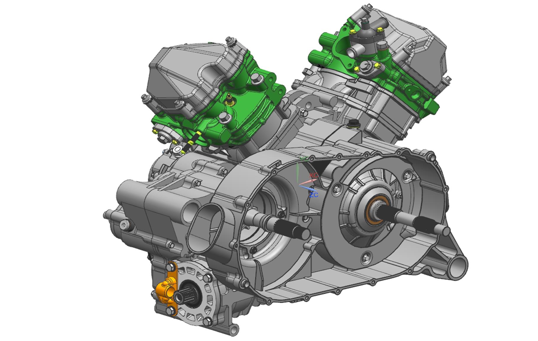 E00-1 - 2V91W ENGINE(LONG FRONT OUTPUT SHAFT)