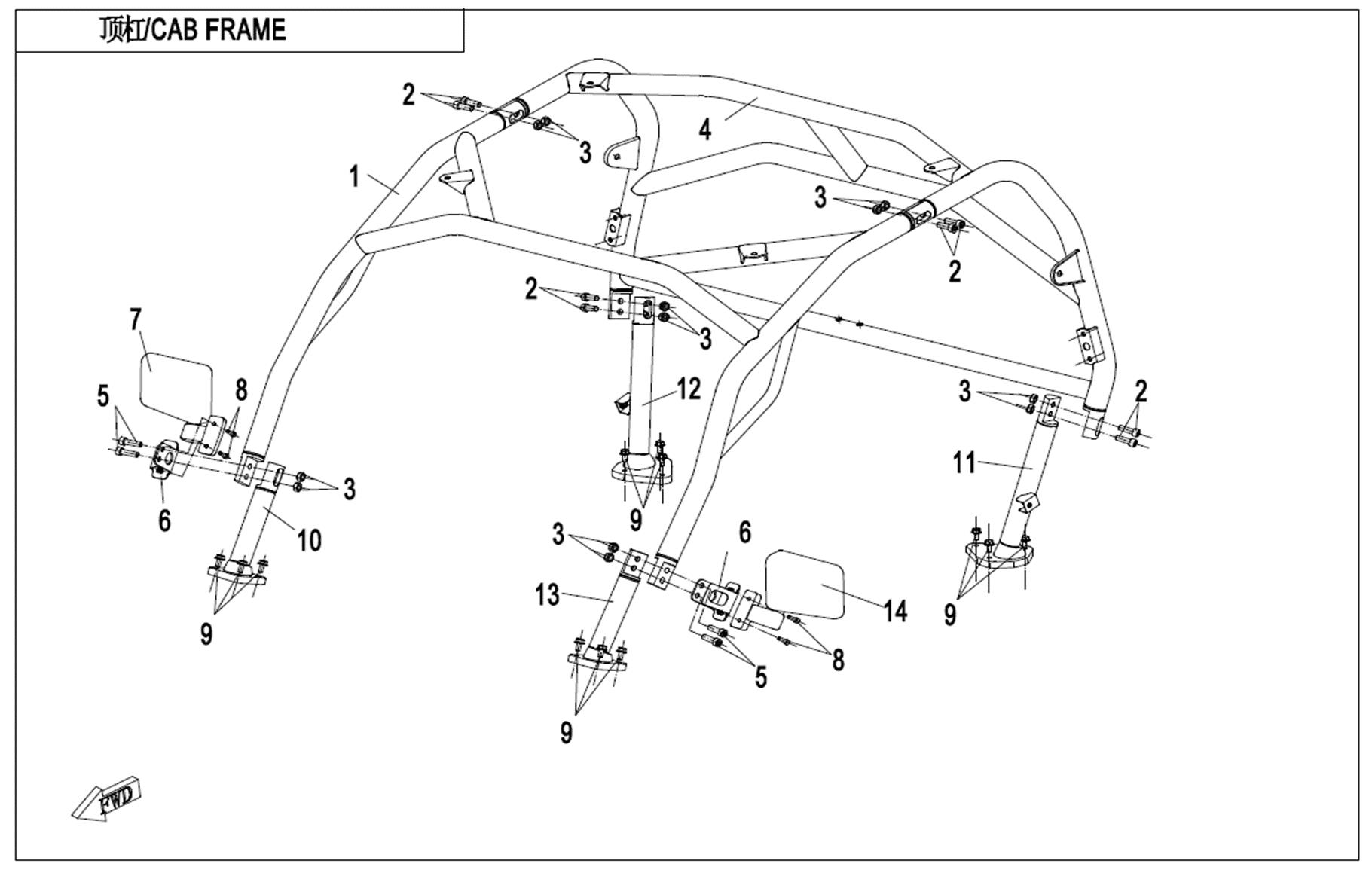 F23 - CAB FRAME