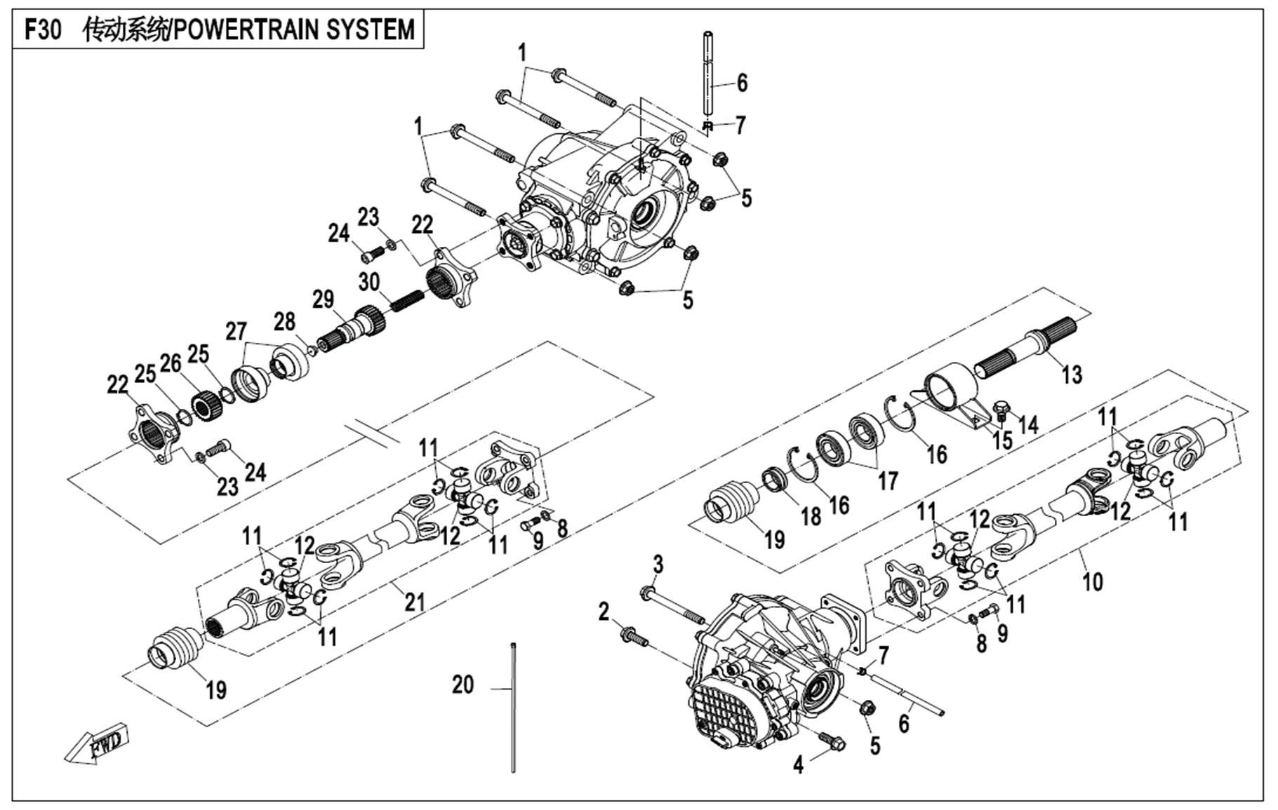 F30 - DRIVETRAIN SYSTEM