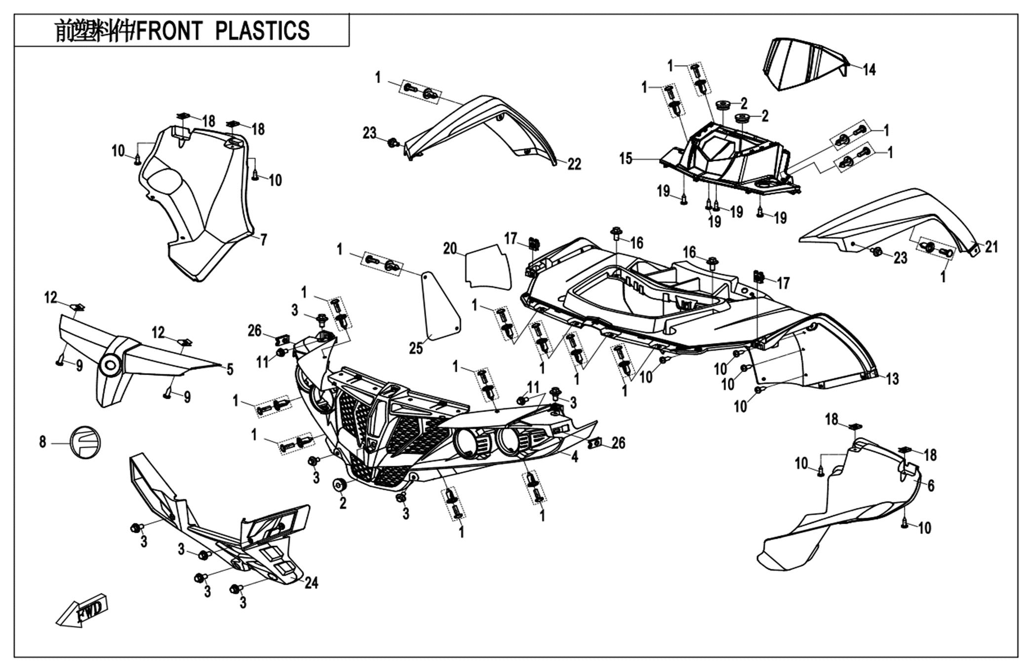 F04-1 - FRONT PLASTICS