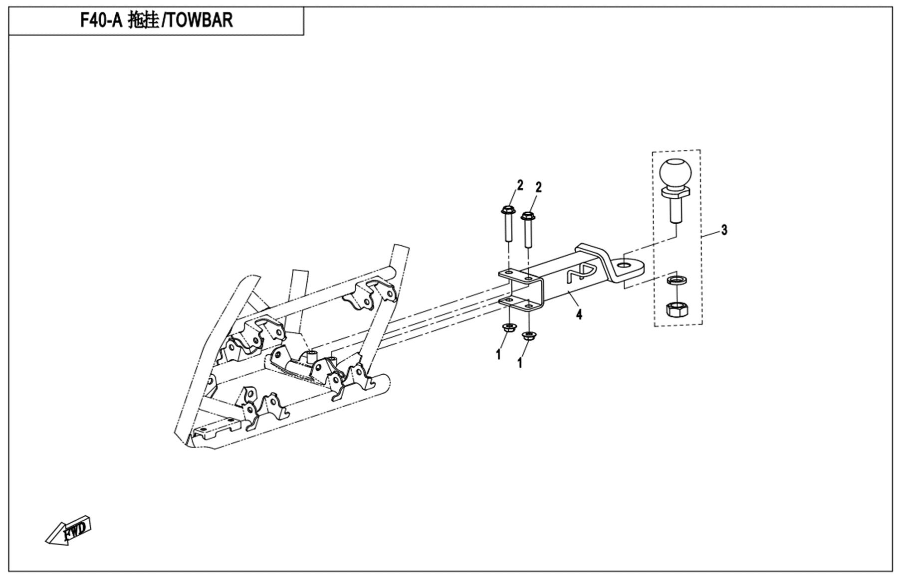 F40-A - TOWBAR