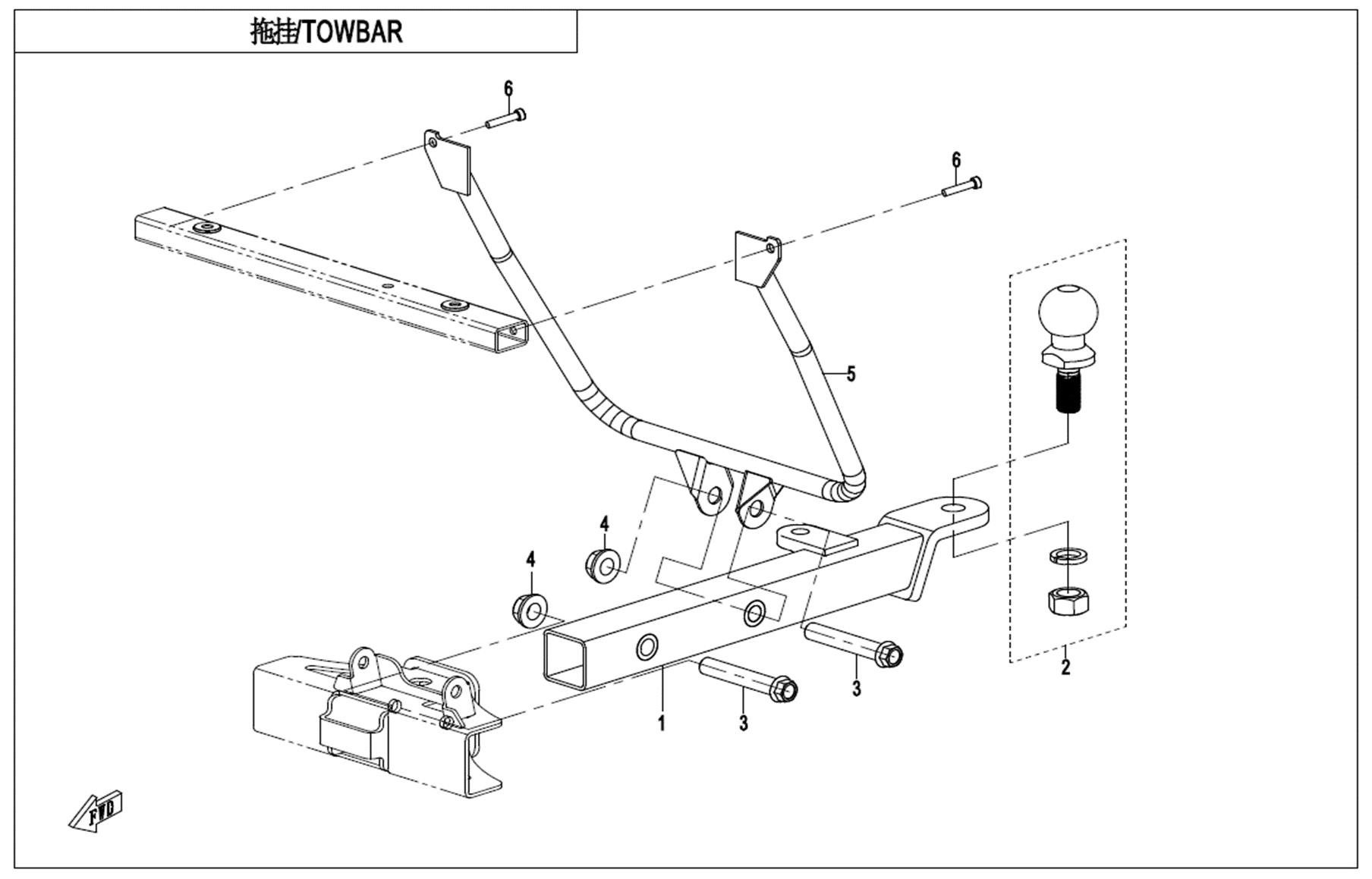 F40-B - TOWBAR(REINFORCEMENT PIPE)