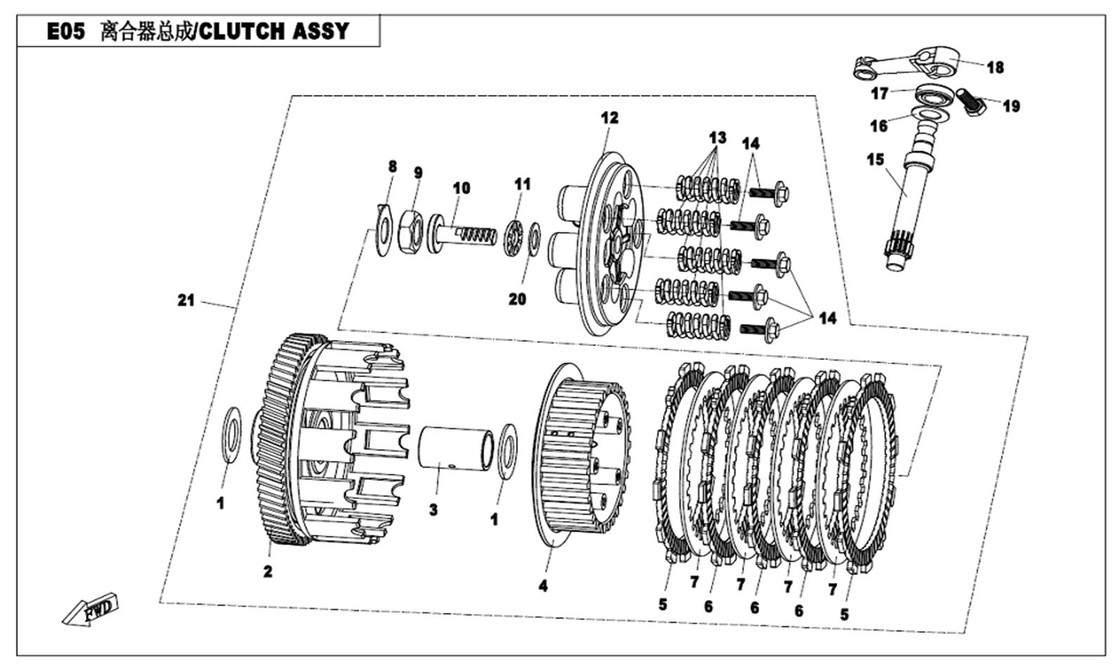 E05 - CLUTCH ASSY