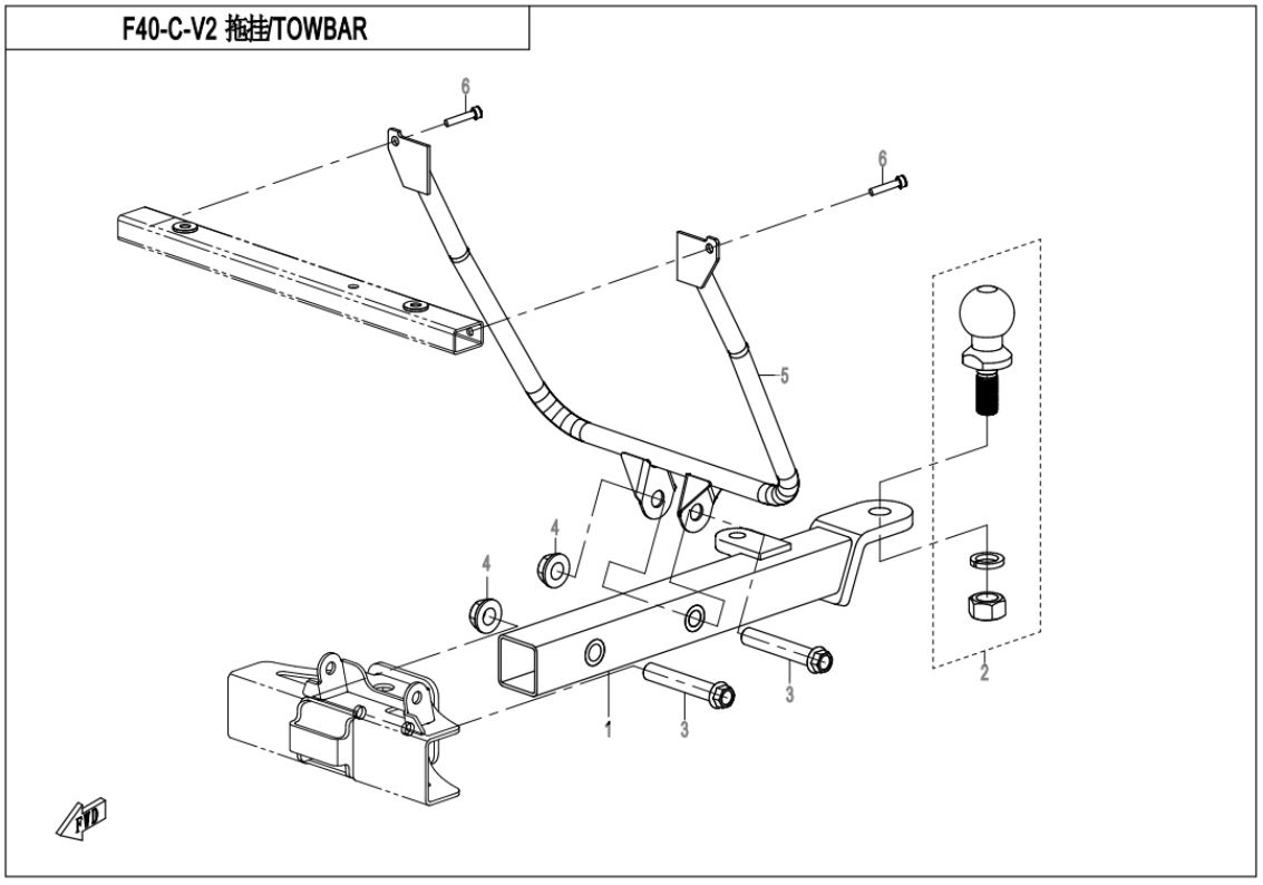 F40-C-V2 - TOWBAR V2 (NEW)
