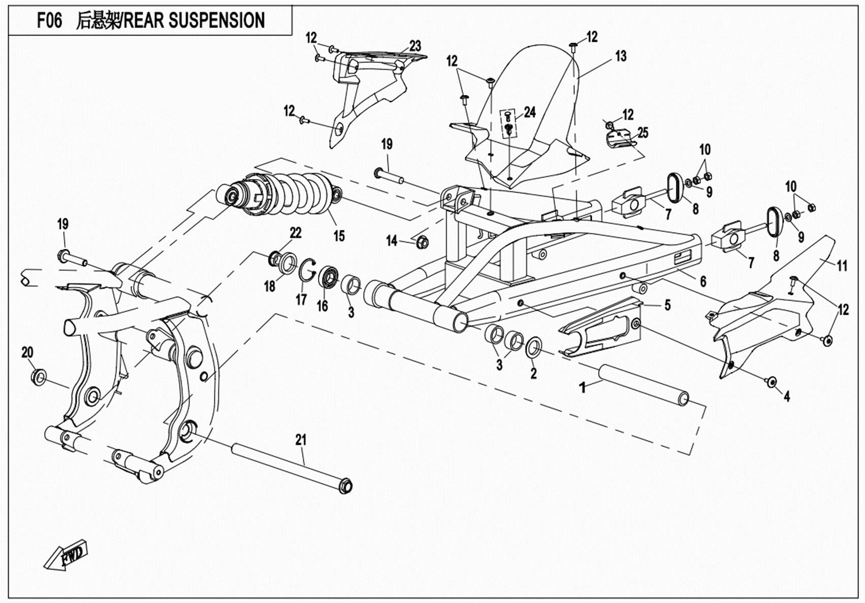 F06-A - REAR SUSPENSION(SHOCK ABSORBER-KYB)