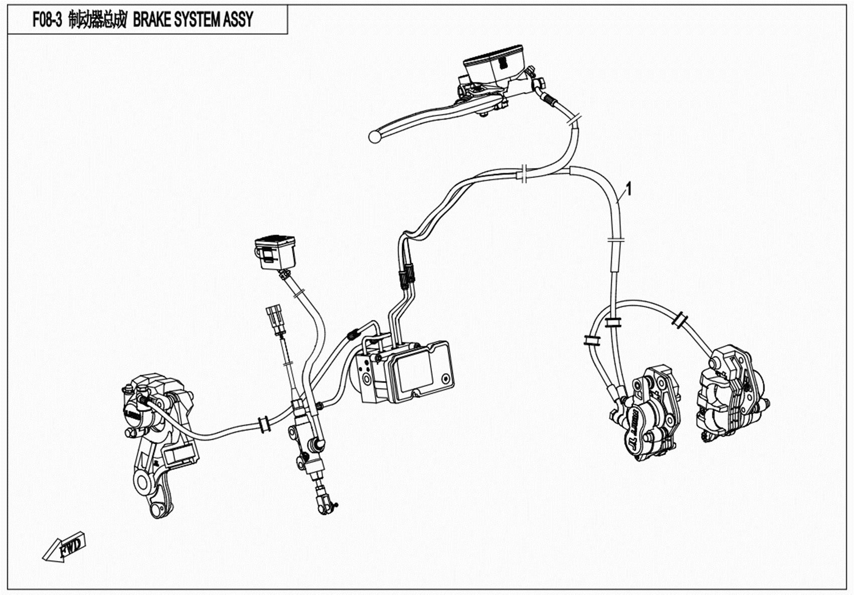 F08-3 - BRAKE ASSY