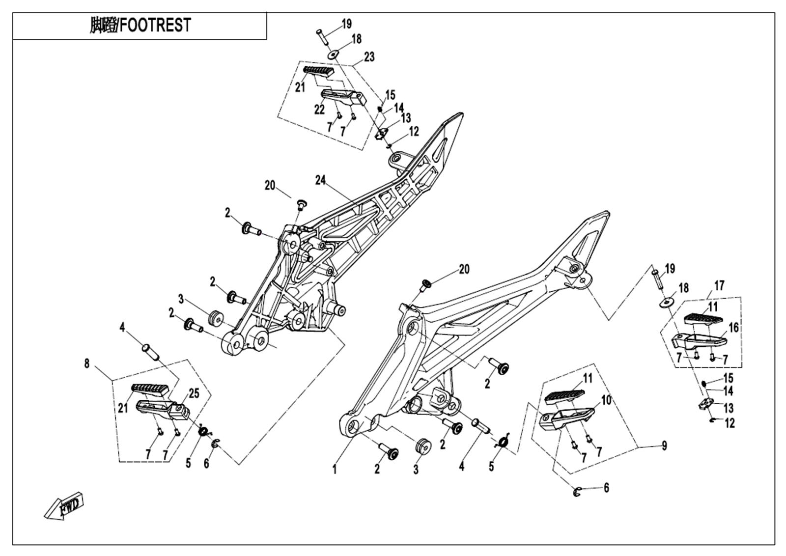 F14 - FOOTREST