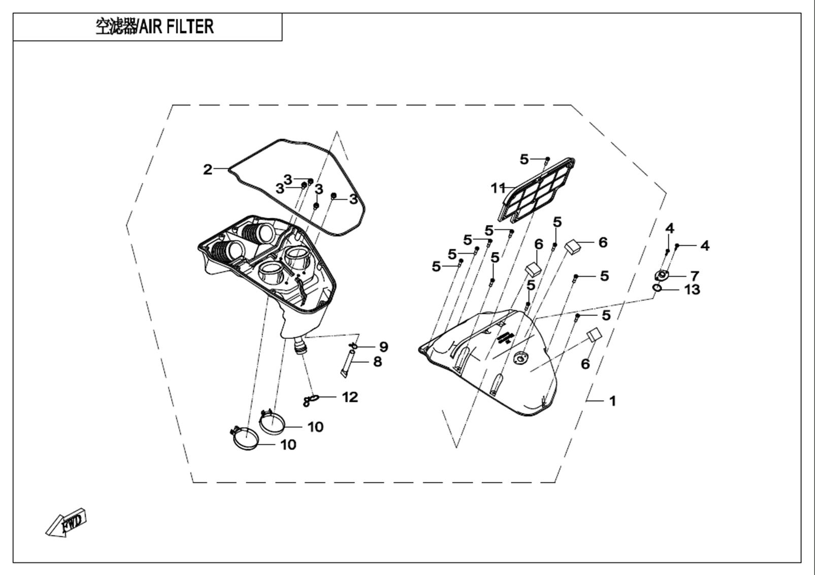 F41-B - AIR FILTER(LIMITED POWER--A2)