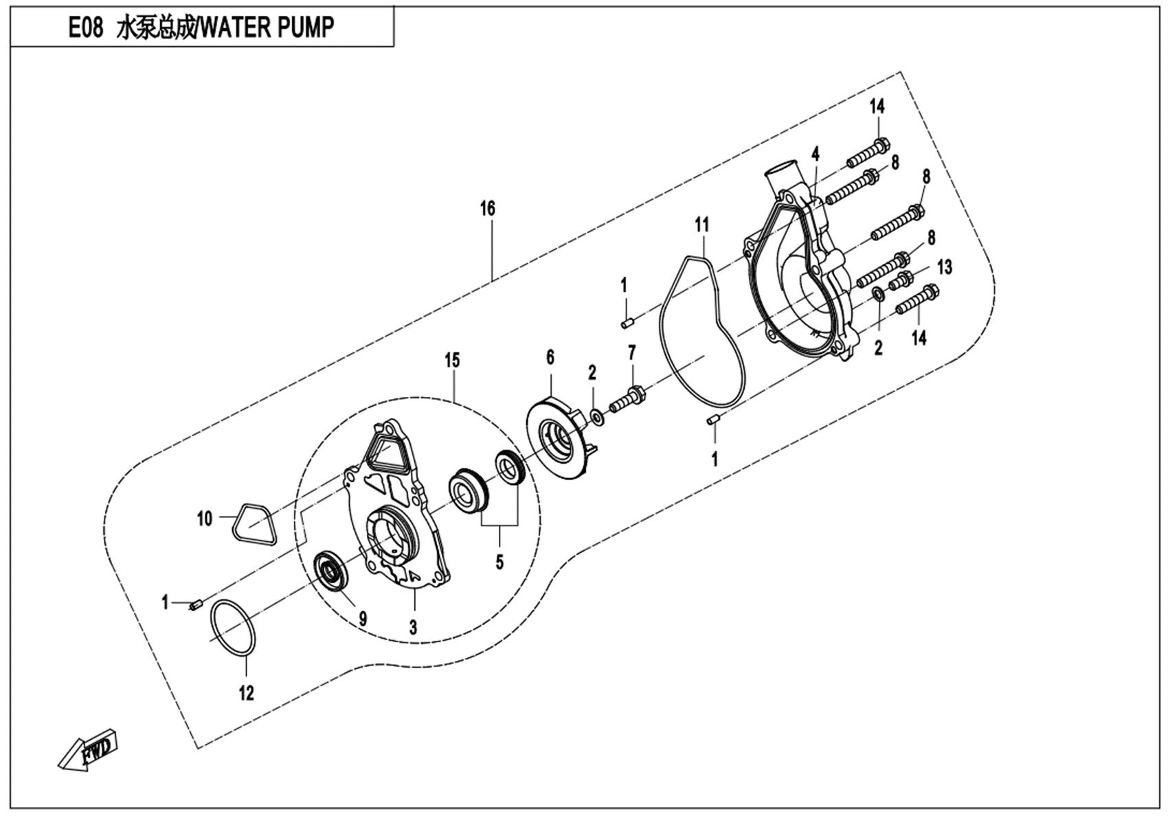 E08 - WATER PUMP
