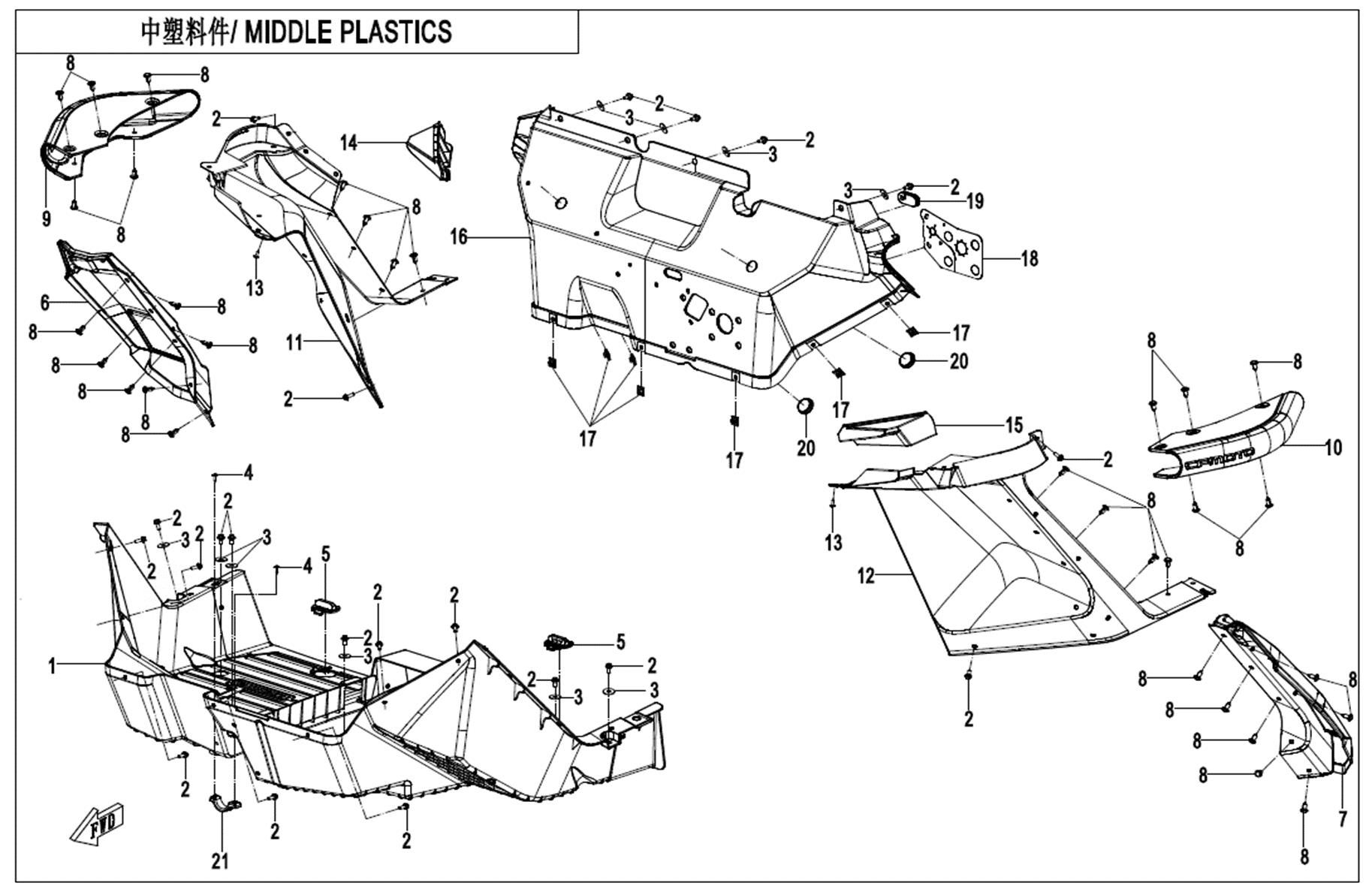 F04-3 - MIDDLE PLASTIC