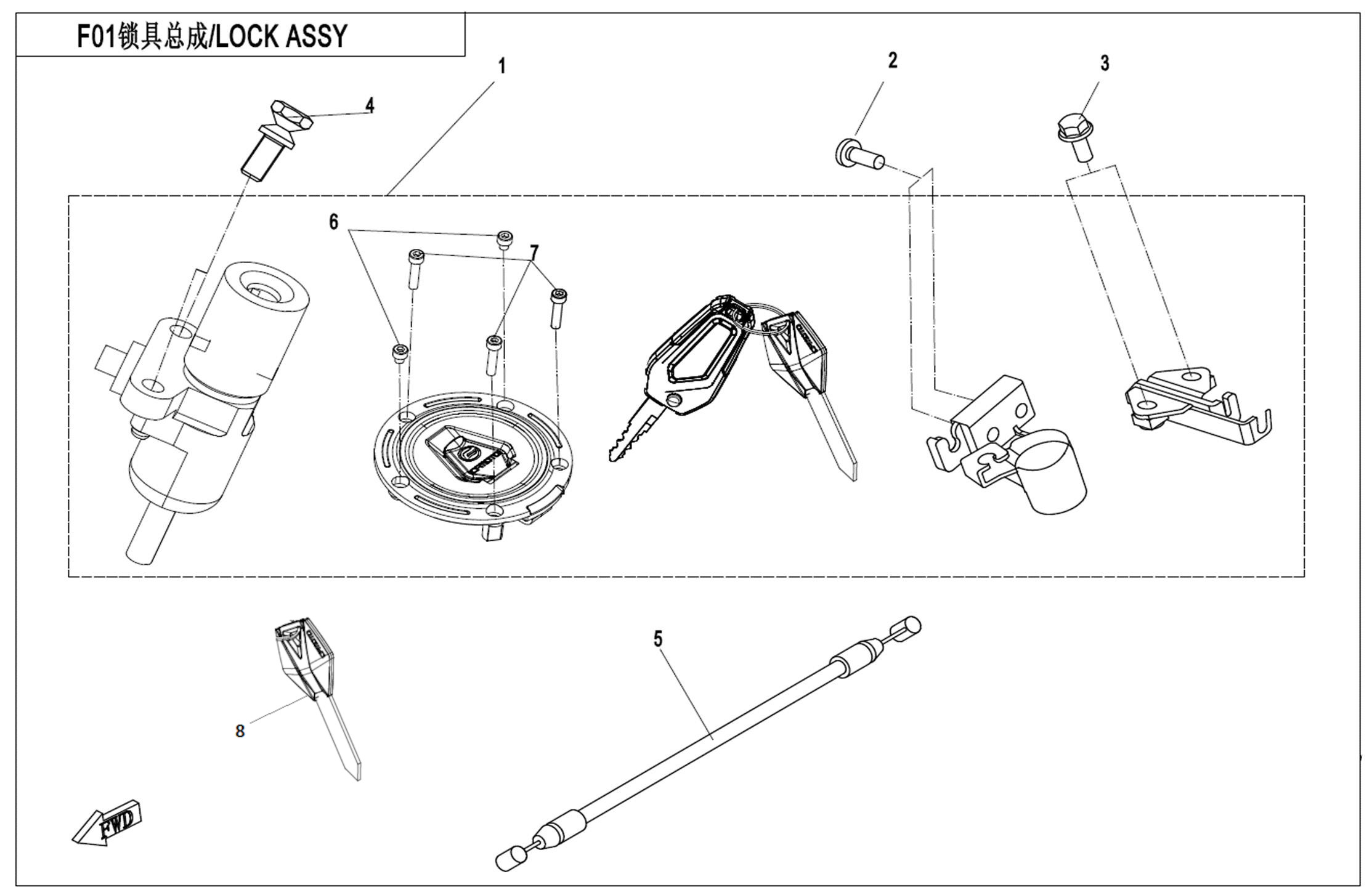 F01 - LOCK KIT