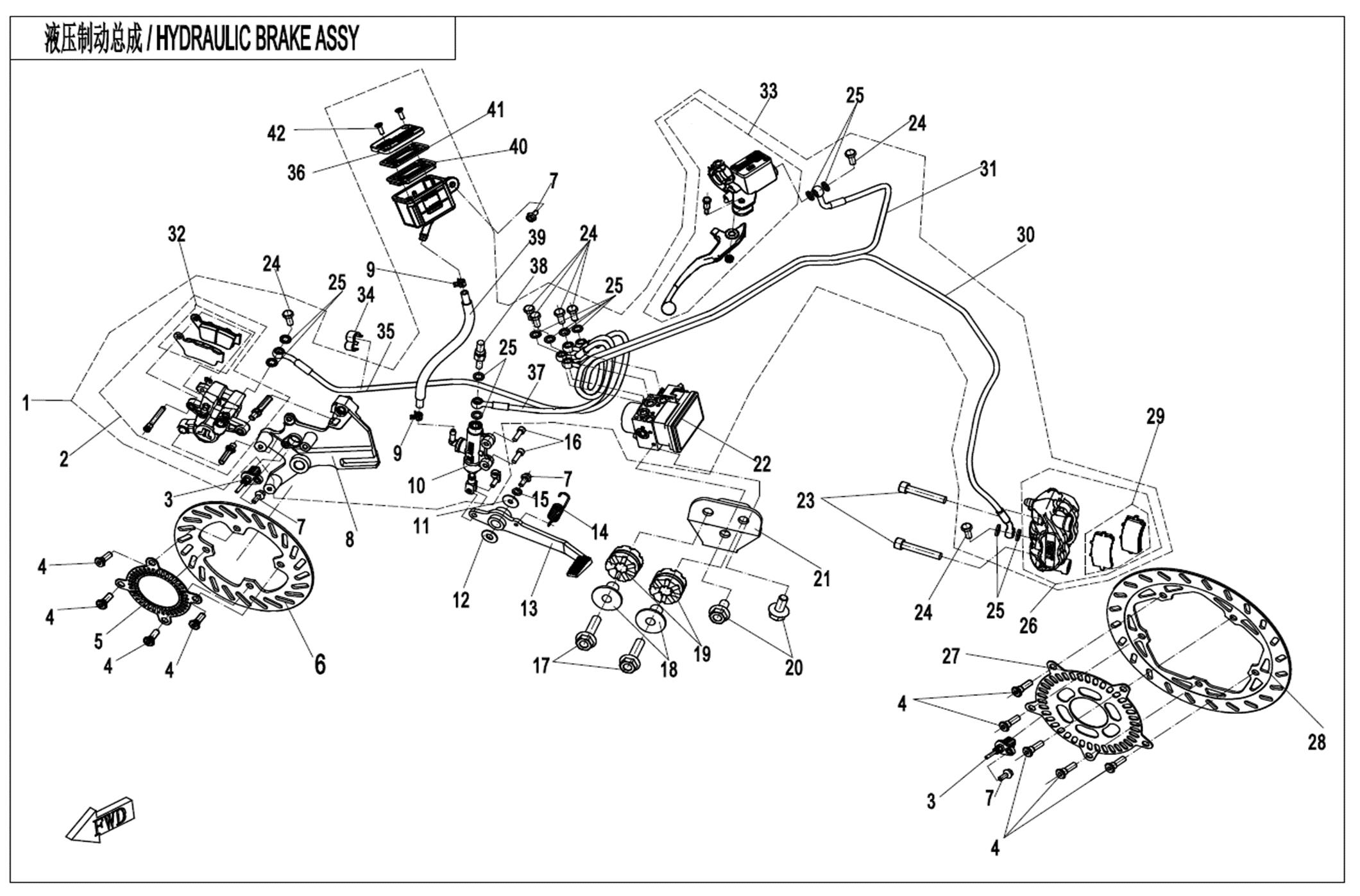 F08-C-V2 - MAB BRAKE ASSY(ABS)