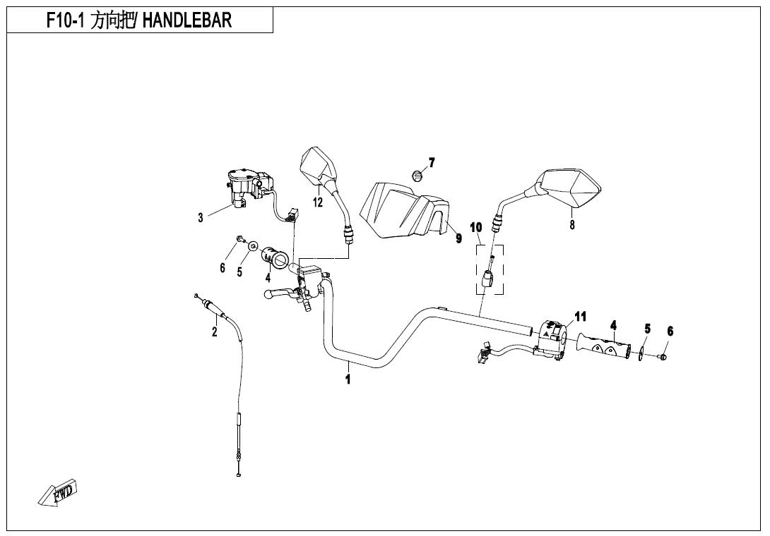 F10-1 - HANDLEBAR