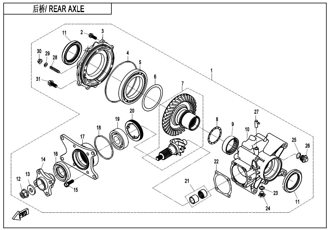 F33-V2 - REAR AXLE