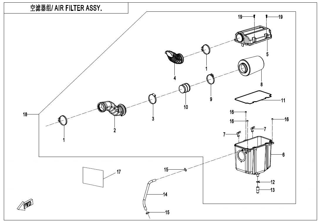 F41-V3 - AIR FILTER ASSY.