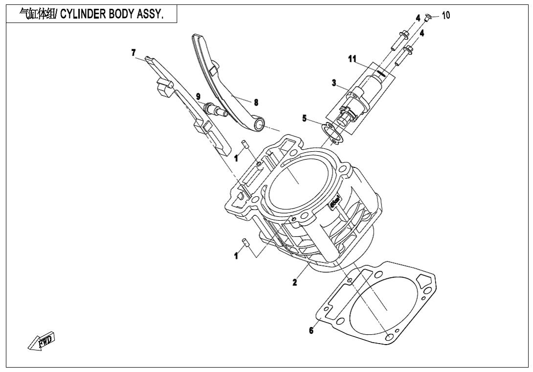 E02-3 - CYLINDER BODY ASSY.