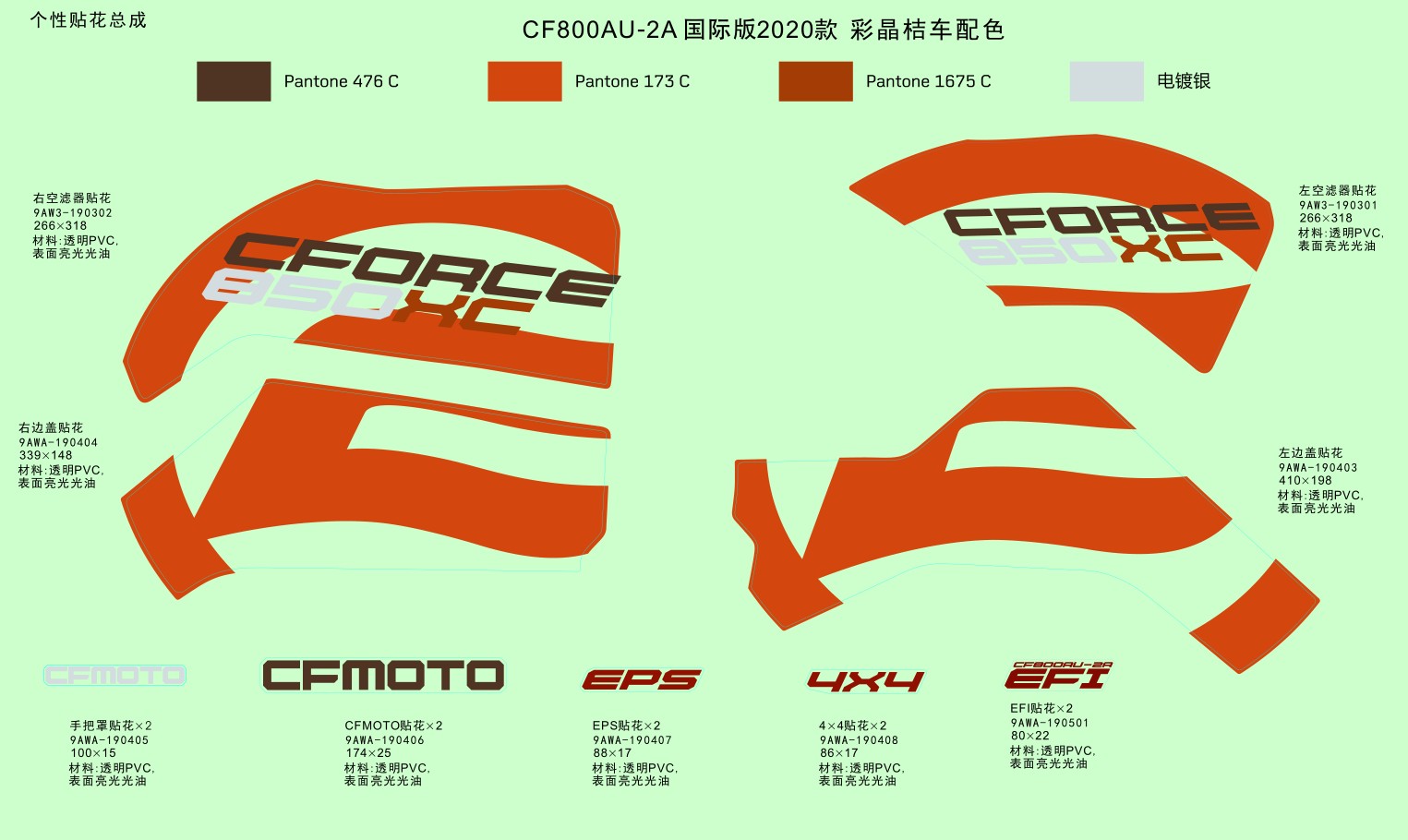 F19-1-G - DECAL,2020,INTERNATIONAL(CRYSTAL ORANGE)
