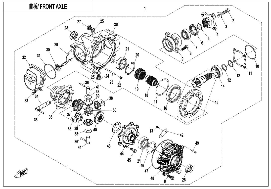 F31-V3 - FRONT AXLE