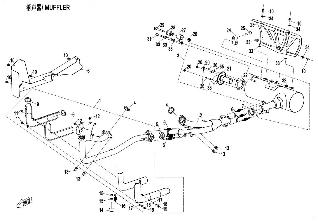 F02-B-V3 - MUFFLER(FOR AUSTRALIA ONLY)