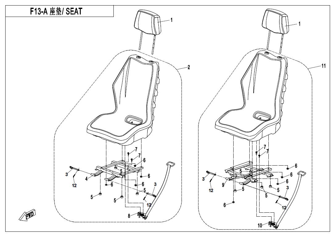 F13-A - SEAT (ORDINARY)