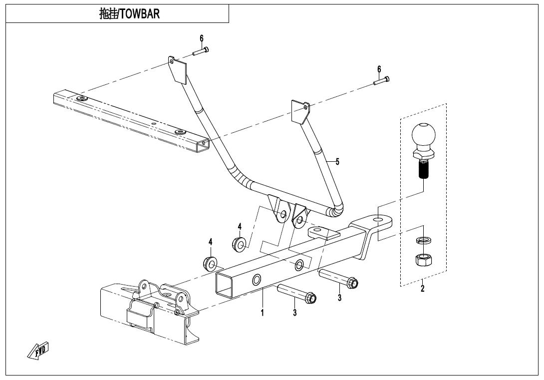 F40-B - TOWBAR(REINFORCEMENT PIPE)