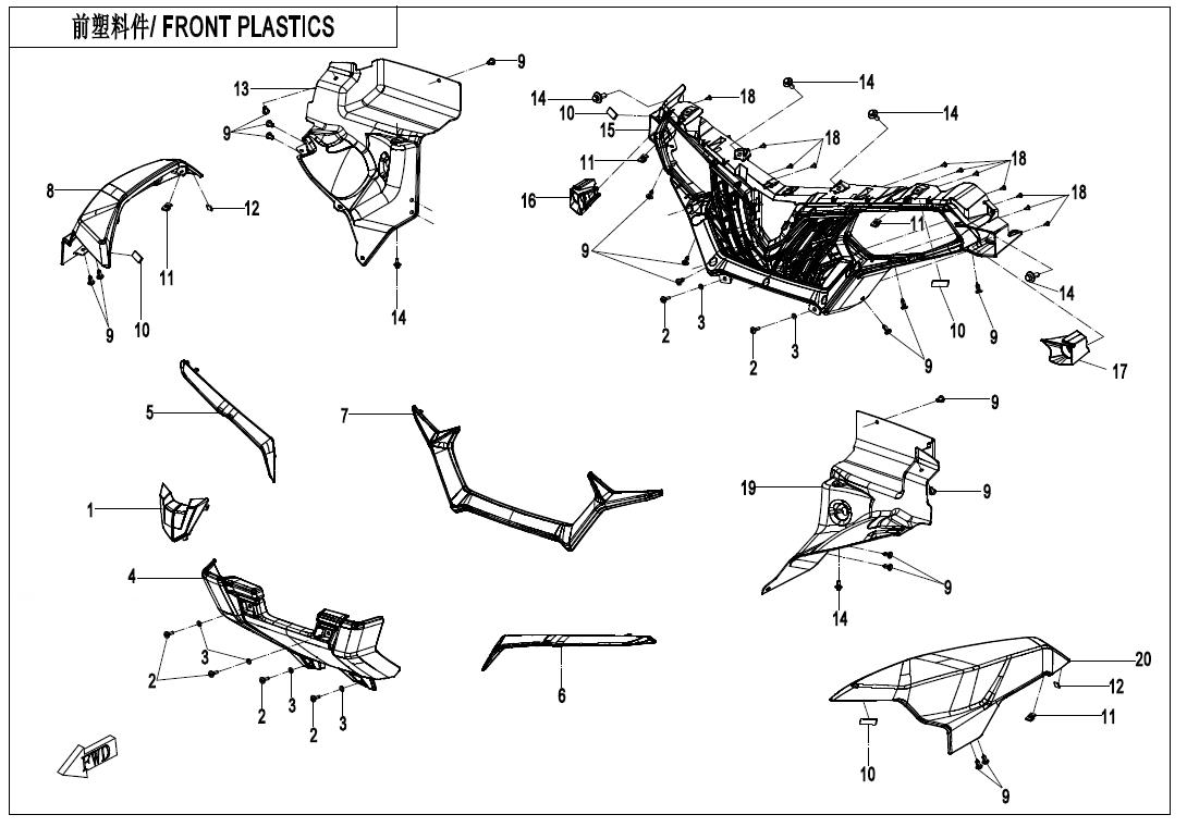 F04-1 - FRONT PLASTICS