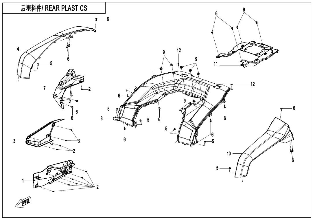 F04-5 - REAR PLASTICS