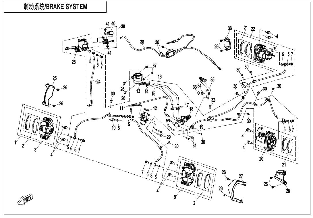 F08-A - BRAKE SYSTEM(RH PARKING)