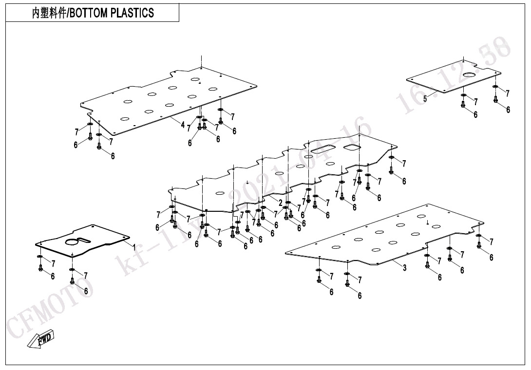 F04-6-V4 - BOTTOM PLASTICS