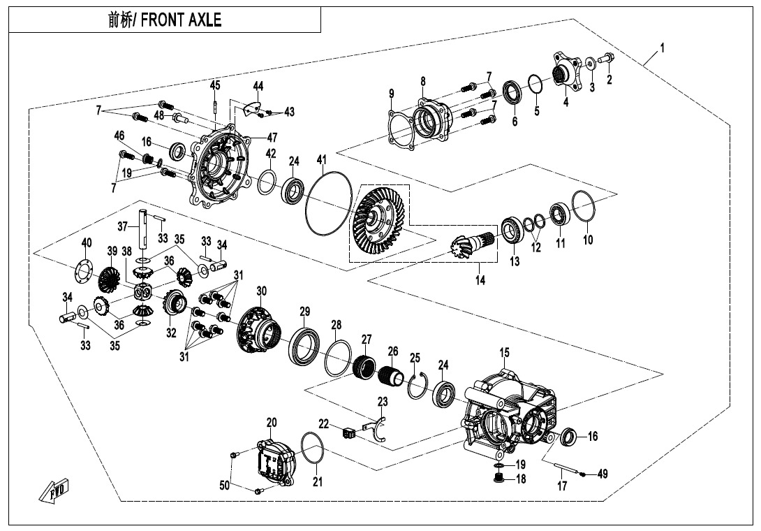 F31 - FRONT AXLE