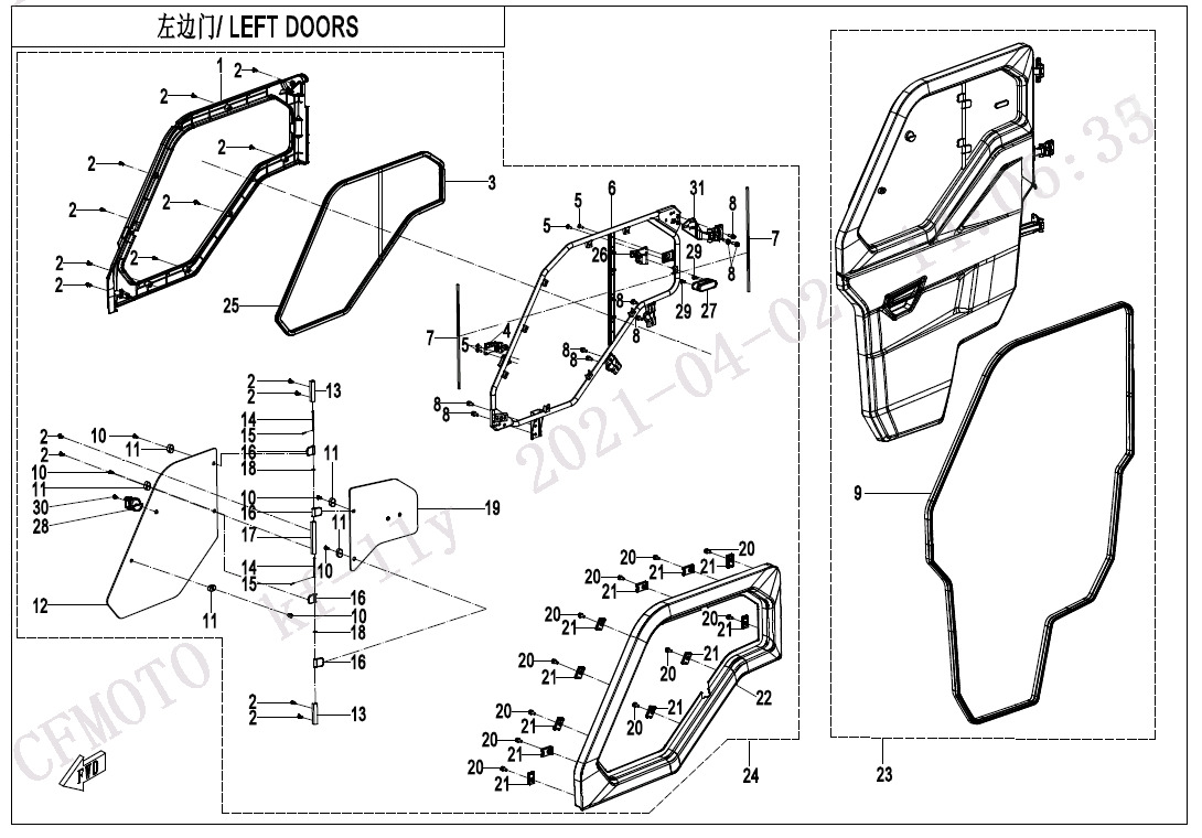 F37-1-A-V4 - LEFT DOORS