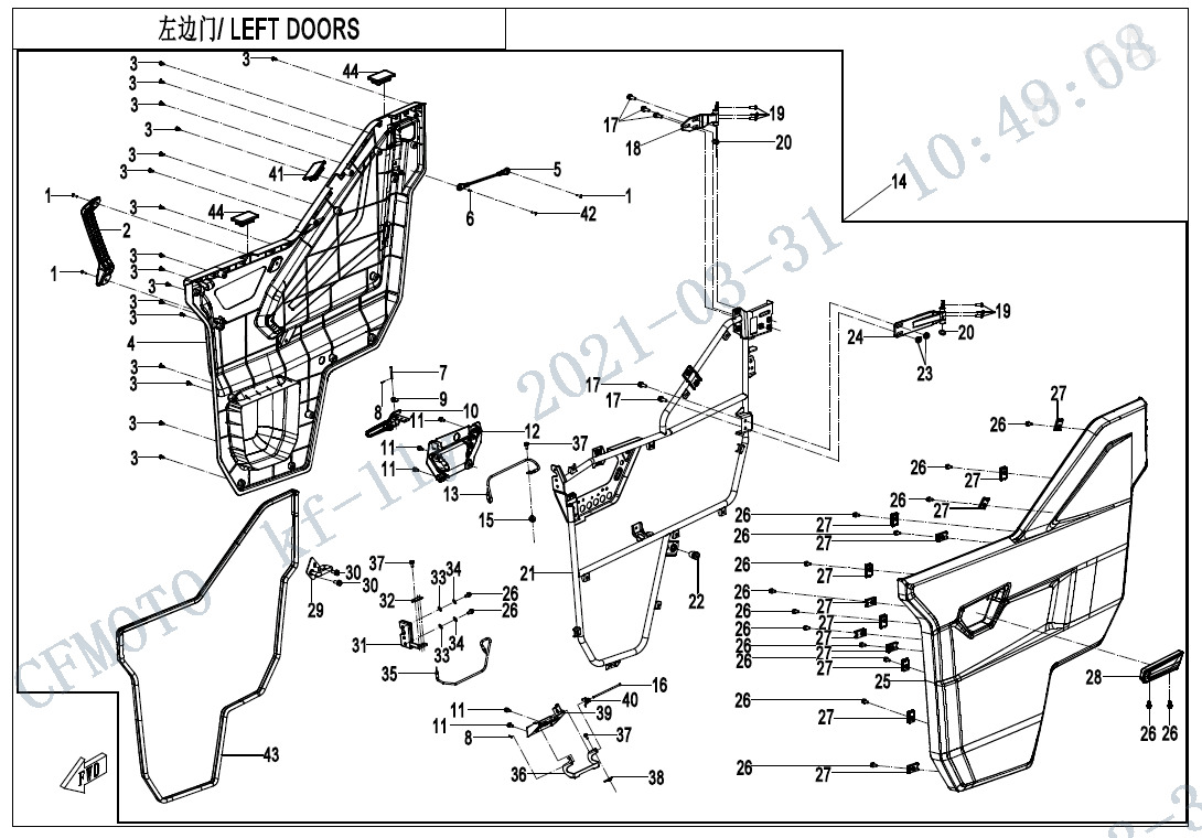 F37-2-V6 - LEFT DOORS