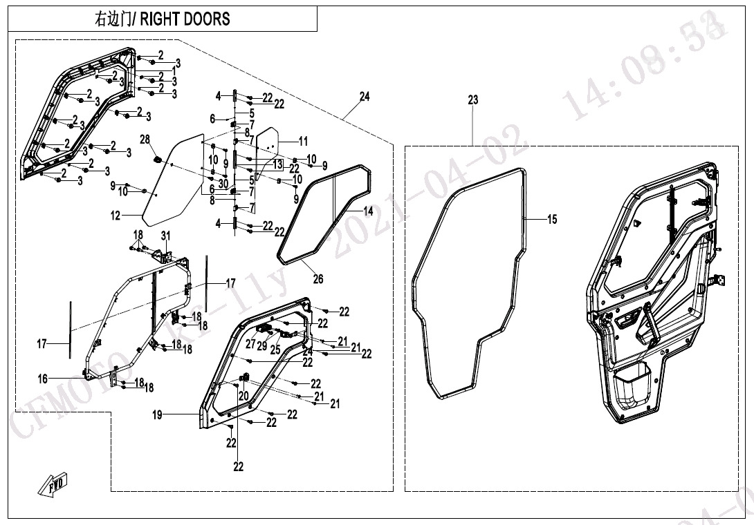 F37-3-V4 - RIGHT DOORS