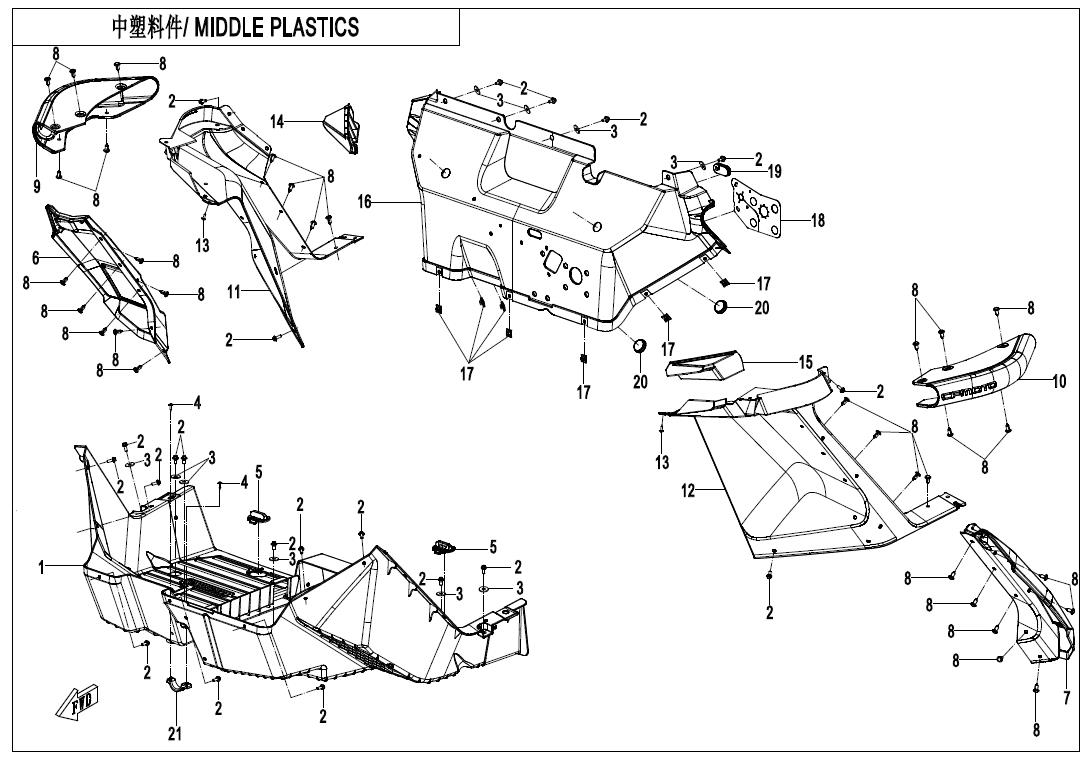 F04-3 - MIDDLE PLASTIC