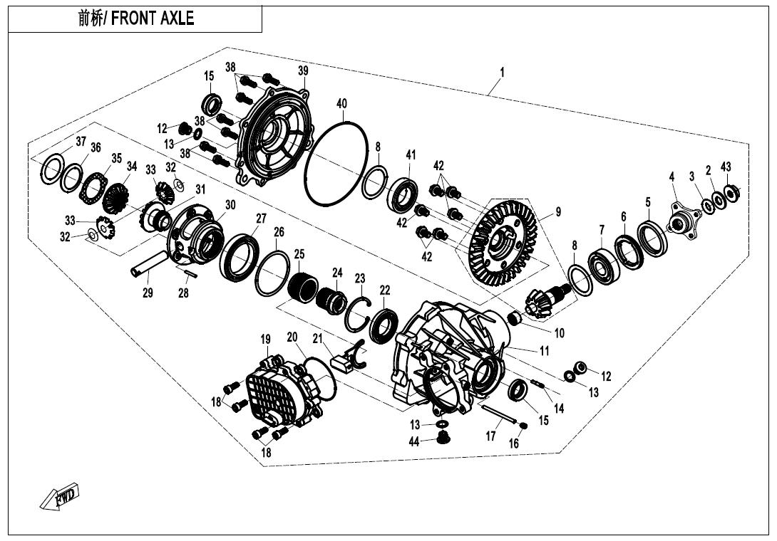F31 - FRONT AXLE