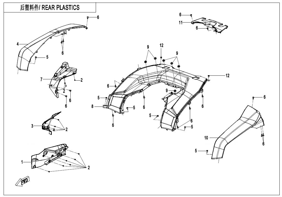 F04-5 - REAR PLASTICS