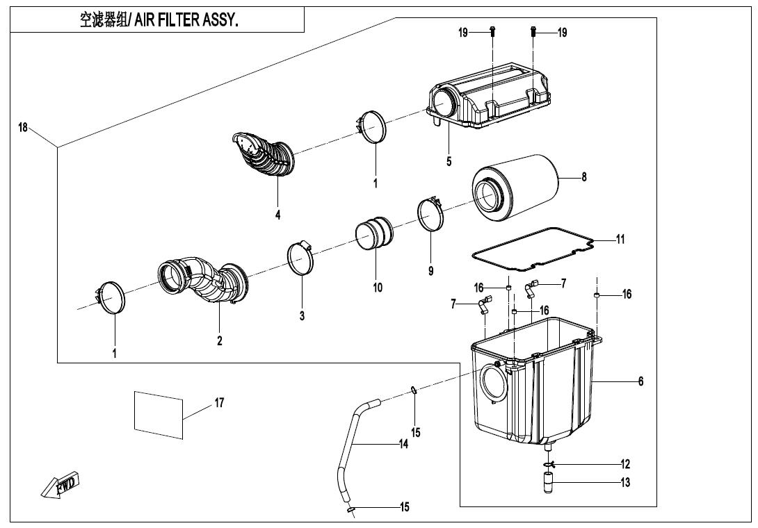 F41 - AIR FILTER ASSY.