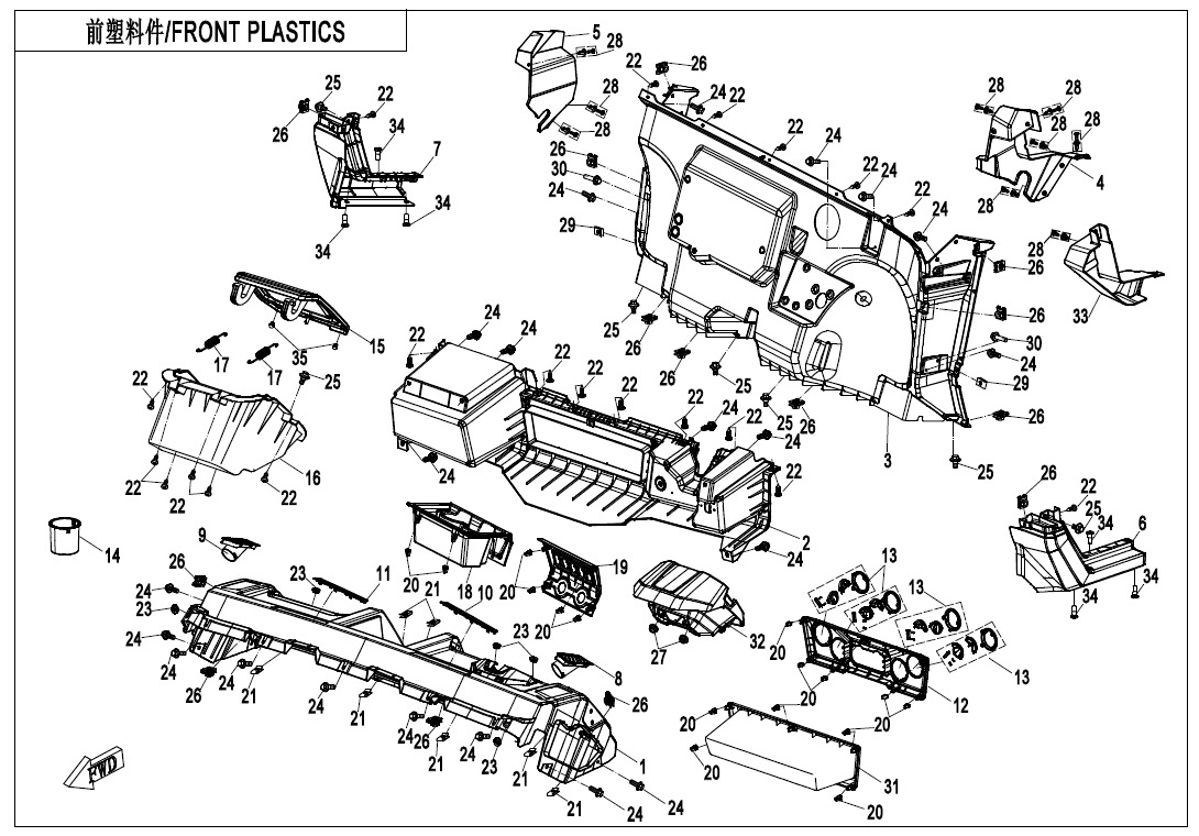 F04-2-A-V2 - FRONT PLASTICS