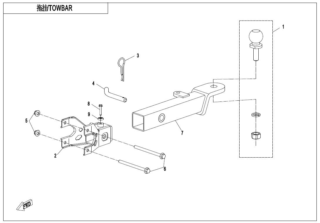 F40 - TOWBAR