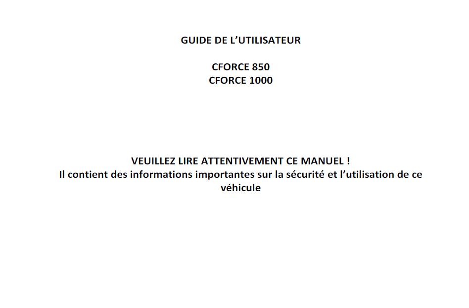 F38-B - OWNER\'S MANUAL(FRENCH)
