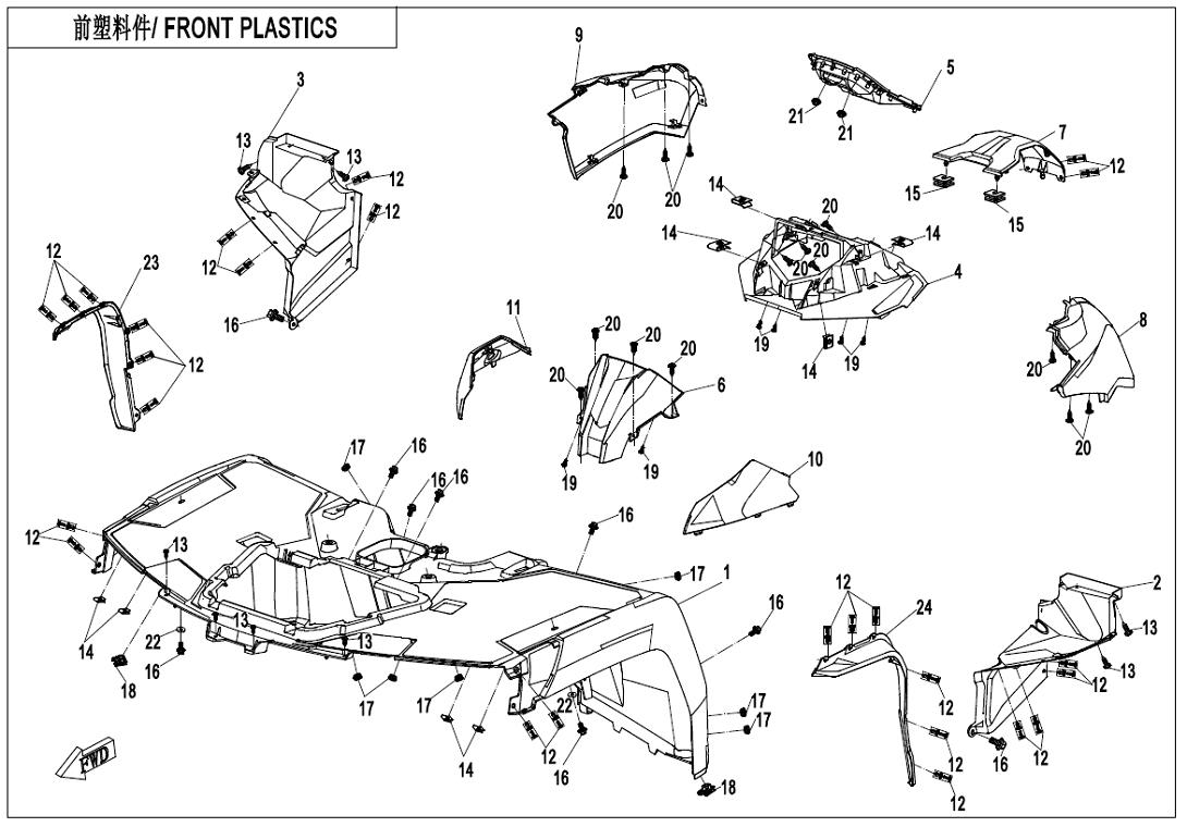 F04-2 - FRONT PLASTICS