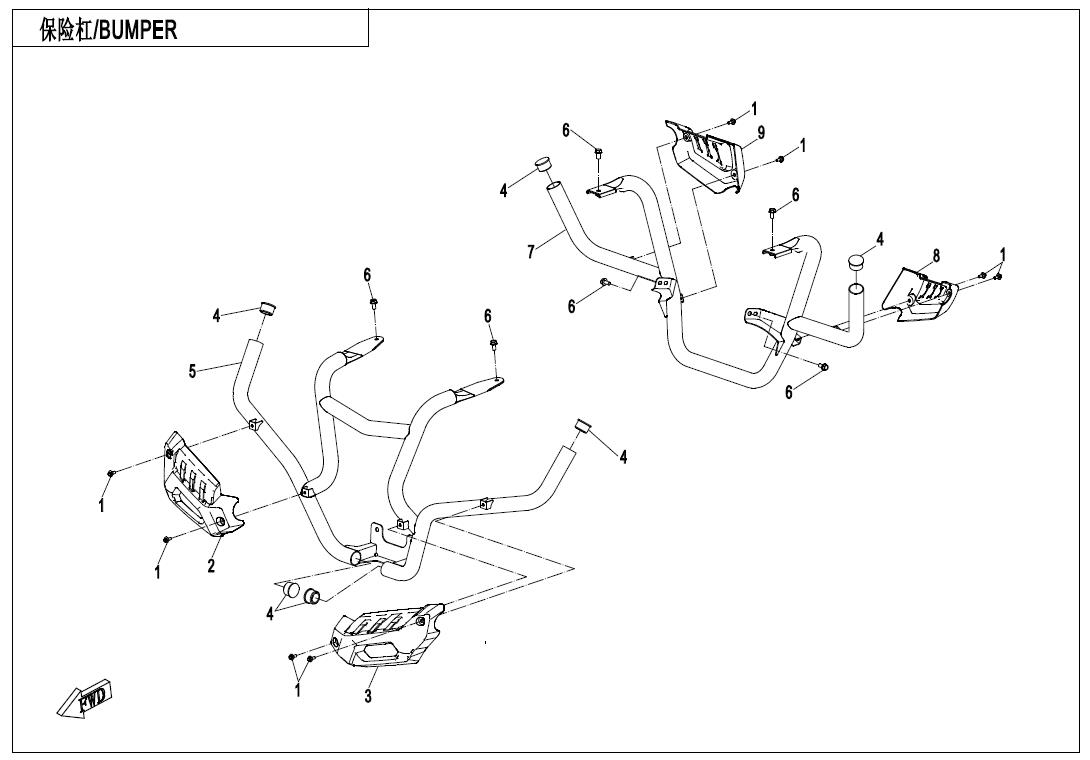 F80-2 - BUMPER(OVERLAND)