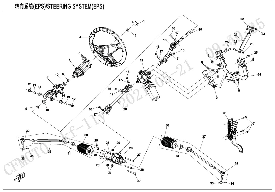 F10-A - STEERING SYSTEM (EPS - FOR EPS & HUNT MODEL)