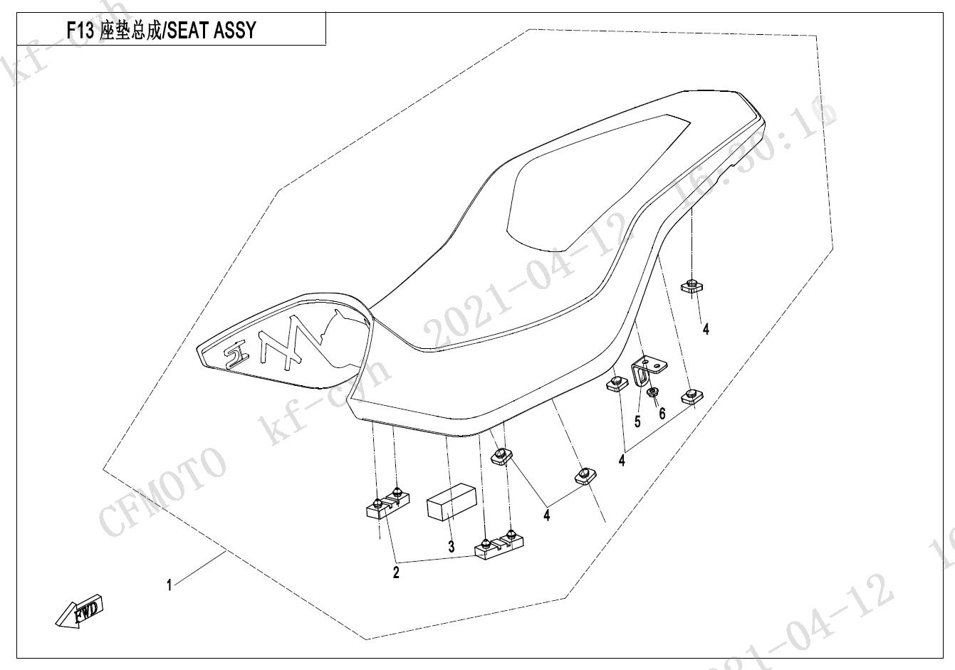 F13-D - SEAT(THREAD )