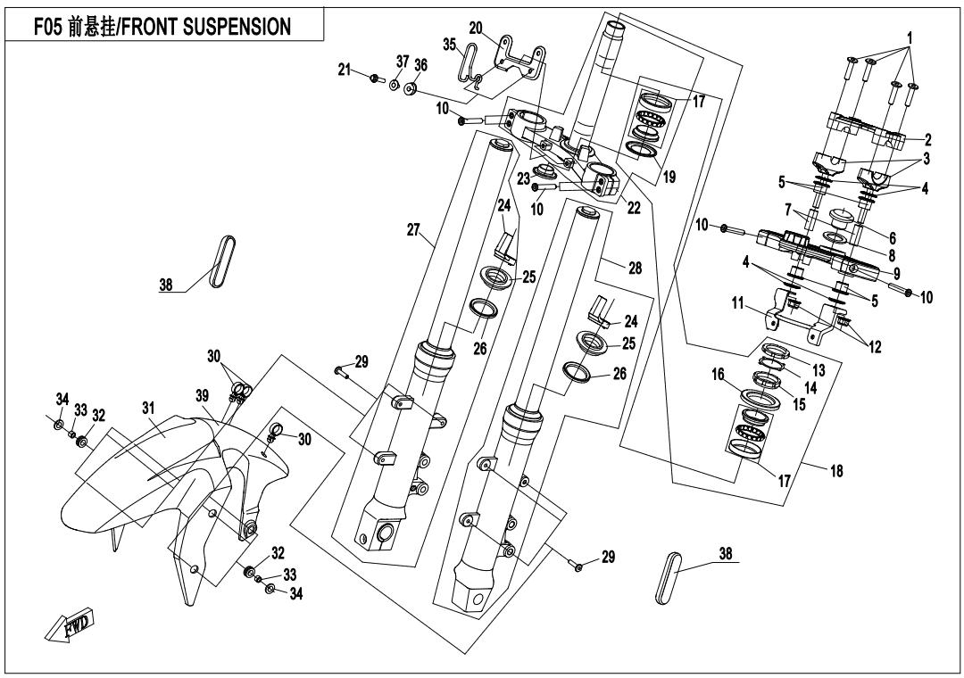 F05-V2 - FRONT SUSPENSION (KYB)