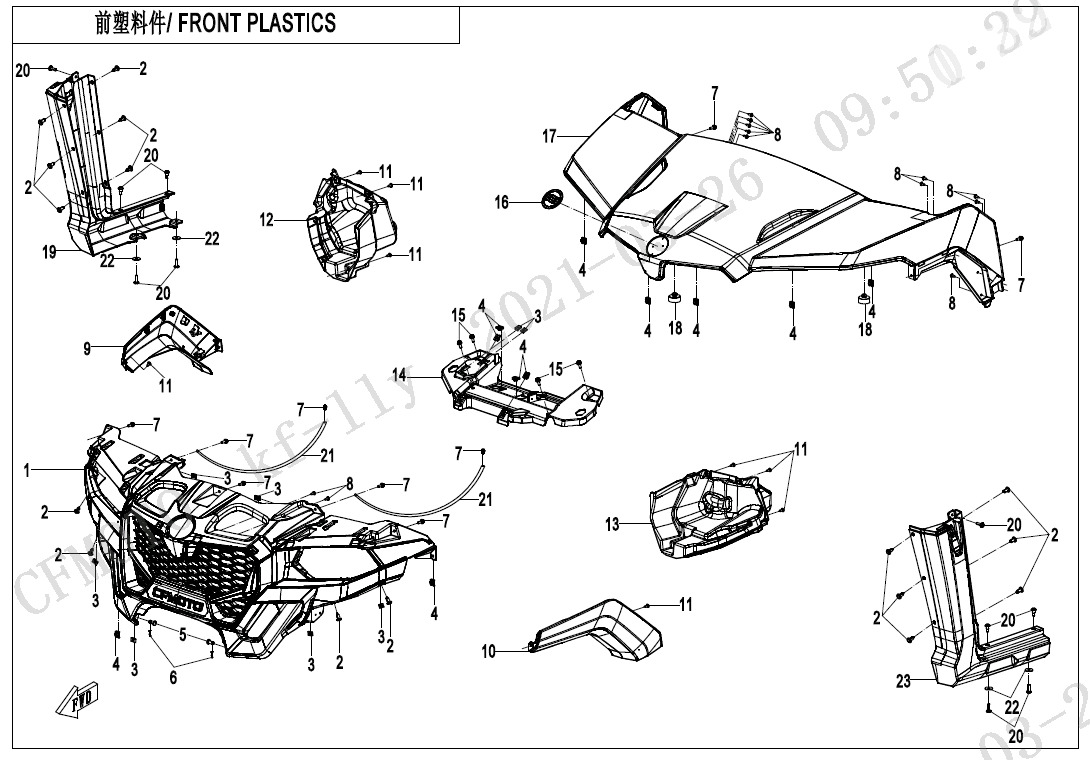 F04-1 - FRONT PLASTICS