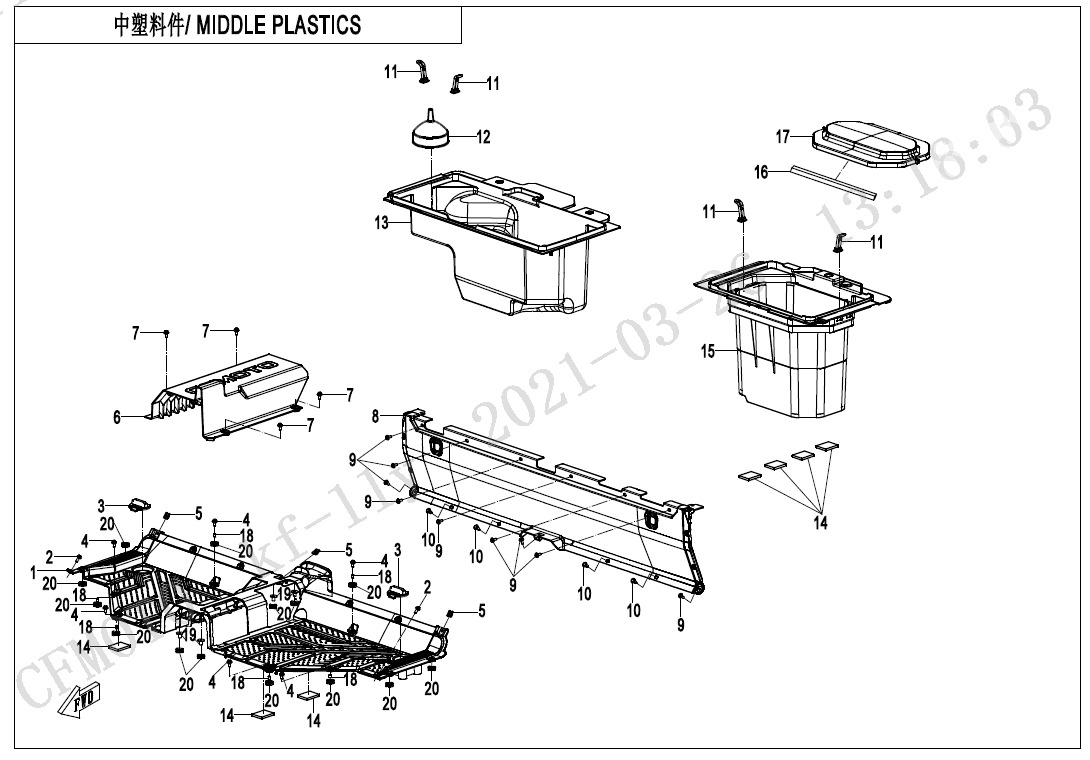 F04-3 - MIDDLE PLASTICS