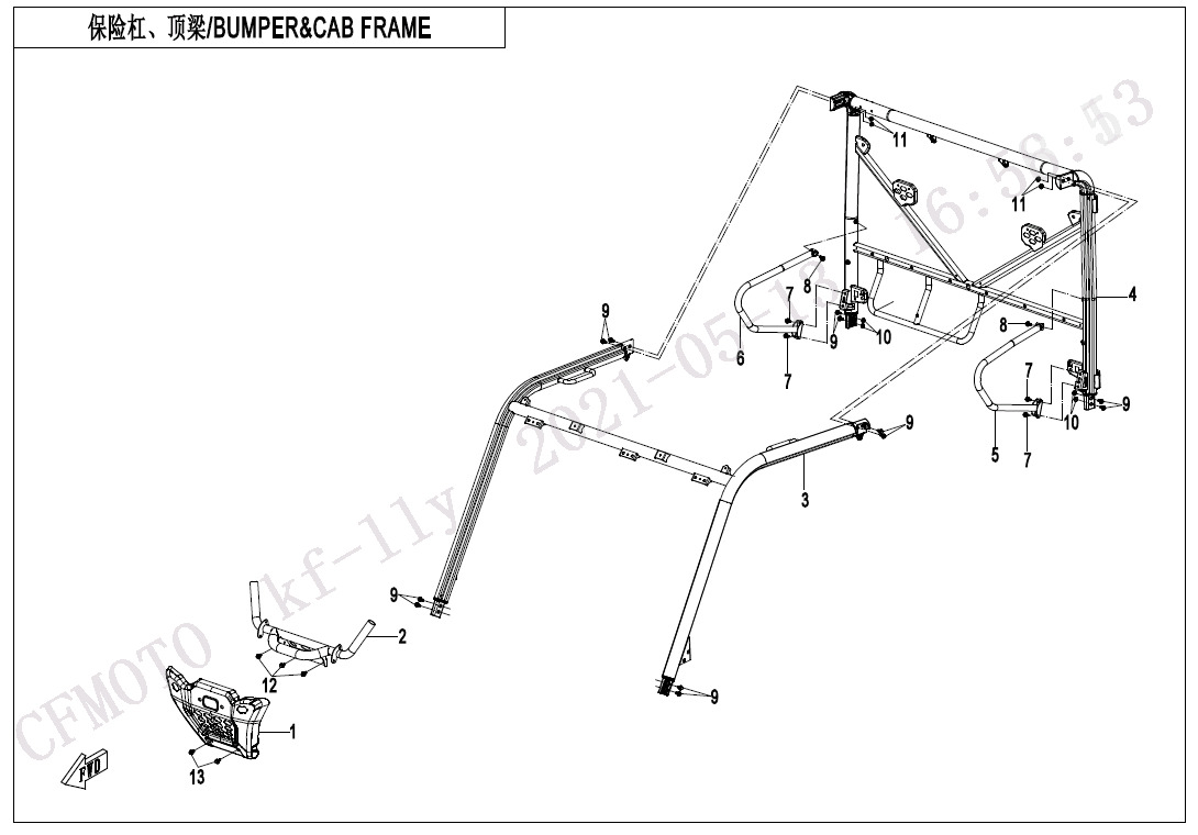 F23 - BUMPER & CAB FRAME
