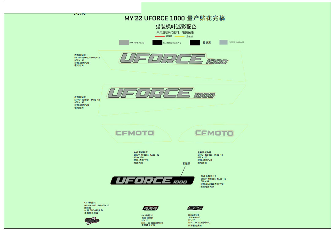 F19-2-F - DECAL KITS (TRUE TIMBER CAMO)