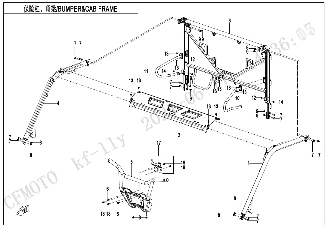 F23-V4 - BUMPER & CAB FRAME